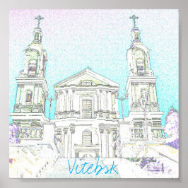 Vitebsk Church Architecture Poster