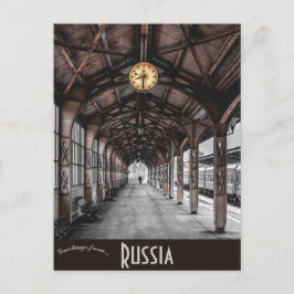 Vitebsky Bahnhof St. Petersburg Russland Postkarte