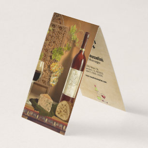 viticulture et fromagerie pliée carte de visite