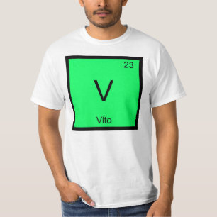 Vito Name Chemie Element Periodensystem T-Shirt