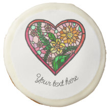 Vitrail de coeur d'amour