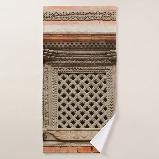 Vitrine ancienne dans la cour de Nasal Chowk de Ha (Serviette de bain)