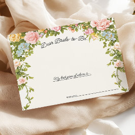 Vitrine Whimsical Brautparty Advice Card RSVP Karte