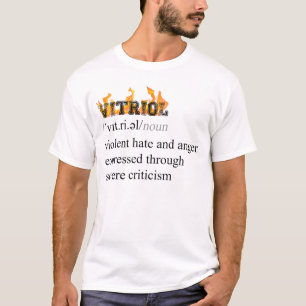 Vitriol, schwarzer Text, groß, nano 23 T-Shirt