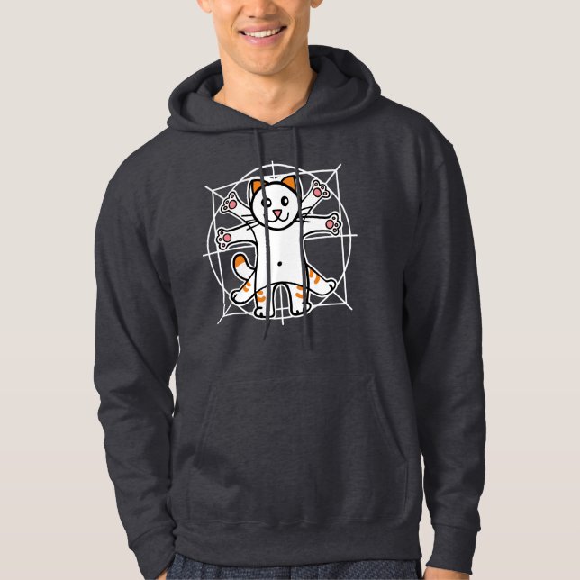 Vitruvian Cat Hoodie (Vorderseite)