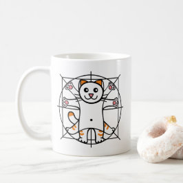 Vitruvian Cat Kaffeetasse