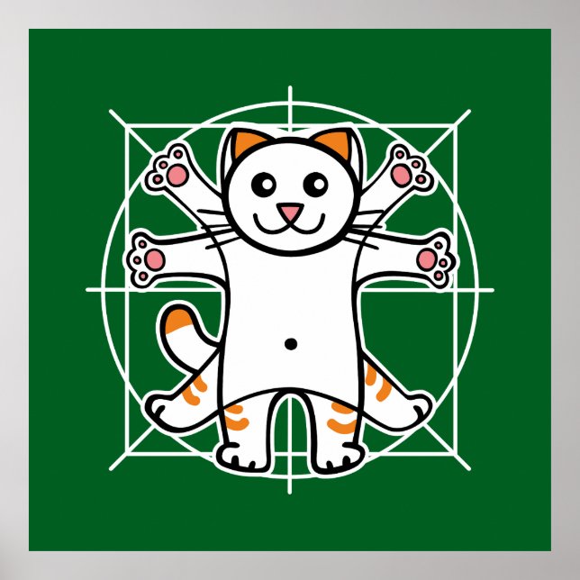 Vitruvian Cat Poster (Vorne)