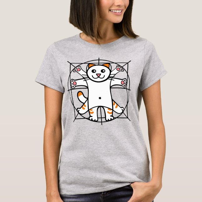 Vitruvian Cat T-Shirt (Vorderseite)