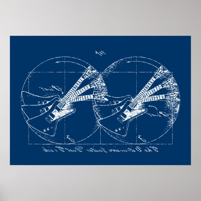 Vitruvian Guitars Poster (Vorne)
