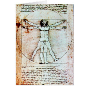 VITRUVIAN MAN Antique Perchment