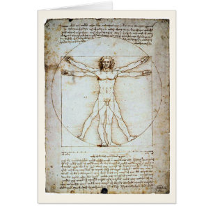 Vitruvian Man, c 1490, carte Leonardo da Vinci