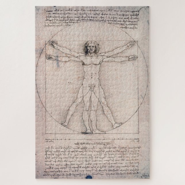 Vitruvian Man, Leonardo da Vinci (Vertikal)