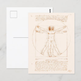 Vitruvian Man | Leonardo da Vinci | Postkarte