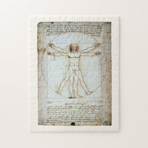 Vitruvian Man, Leonardo da Vinci, um 1490. Jigs