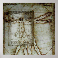 Vitruvian Man Poster