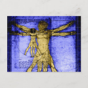 Vitruvian Man Postkarte