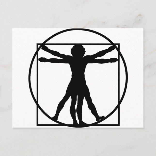 Vitruvian Man Postkarte (Vorderseite)
