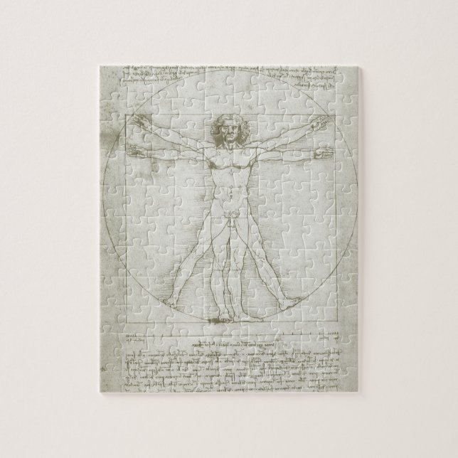 Vitruvian Man von Leonardo da Vinci (Vertikal)