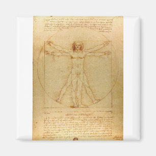 Vitruvian Man von Leonardo da Vinci Magnet