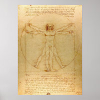 Vitruvian Man von Leonardo da Vinci