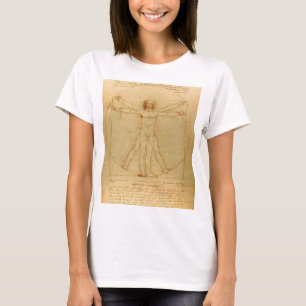 Vitruvian Man von Leonardo Da Vinci T-Shirt