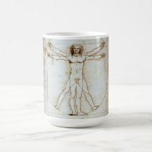 Vitruvian Man von Leonardo da Vinci Tasse