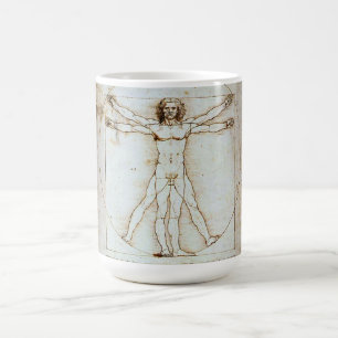 Vitruvian Man von Leonardo da Vinci Tasse