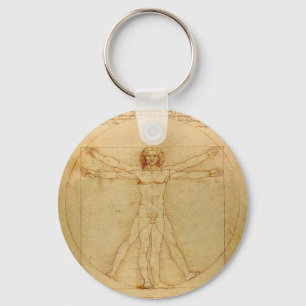Vitruvian Mann durch Leonardo da Vinci Schlüsselanhänger