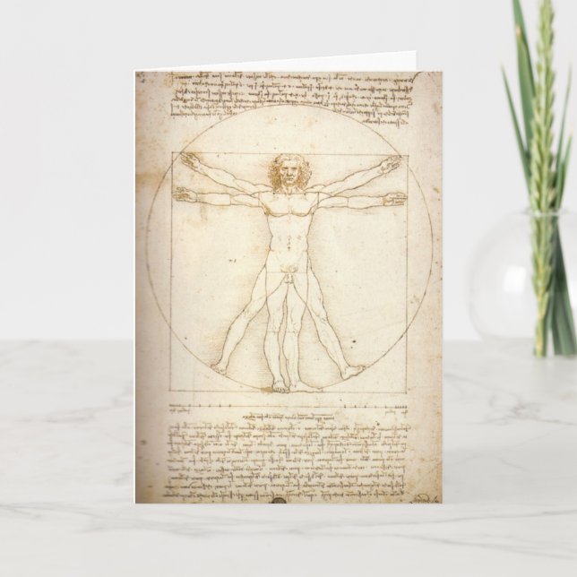 Vitruvian Mann Karte (Vorderseite)
