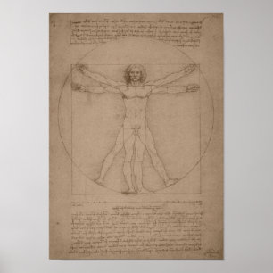 Vitruvian Mann -- Leonardo da Vinci Poster