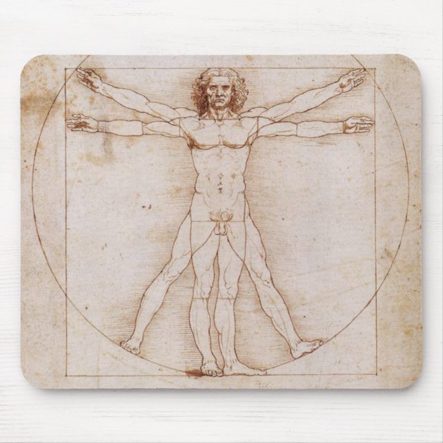 Vitruvian Mann Mousepad (Vorne)