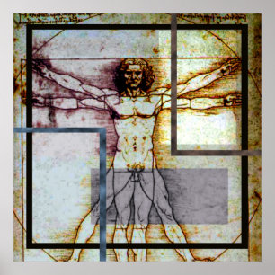 Vitruvian Mann-Plakat Poster