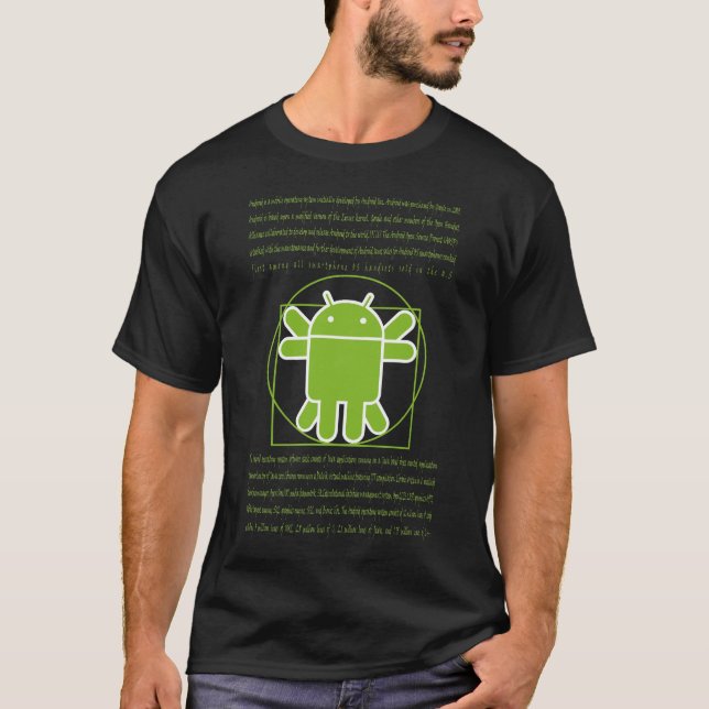 Vitruvian MannAndroid T-Shirt (Vorderseite)