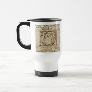Vitruvian Pinguin Reisebecher