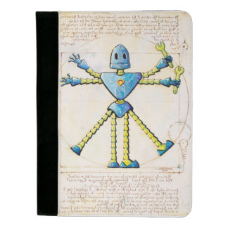 Vitruvian Roboter Padfolio