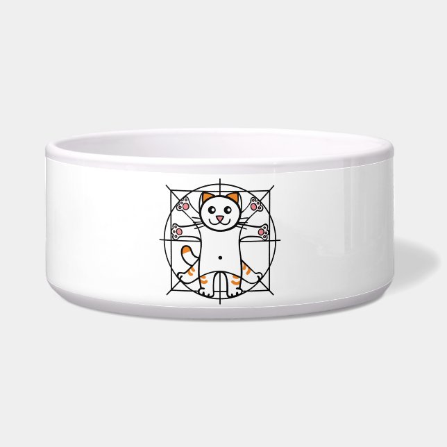 Vitruvianische Katze Napf (Vorderseite)