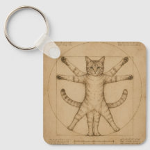 Vitruvianische Katzen-Renaissance-Parodie-Kunst