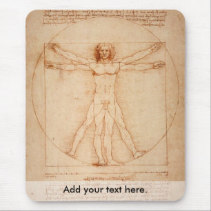 Vitruvianischer Mann Mousepad