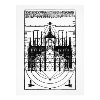 Vitruvischer Dom von Mailand 1521 Fotodruck