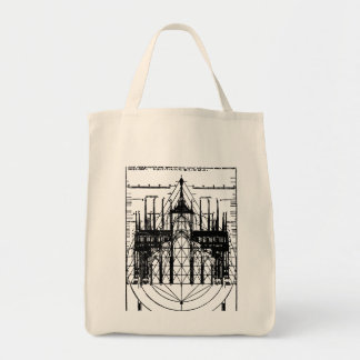 Vitruvischer Dom von Mailand 1521 Tragetasche