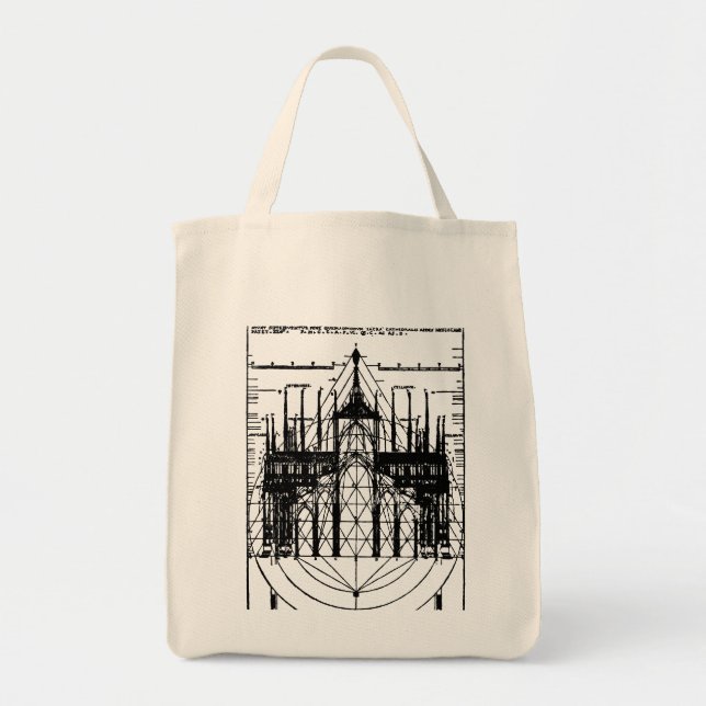 Vitruvischer Dom von Mailand 1521 Tragetasche (Vorne)