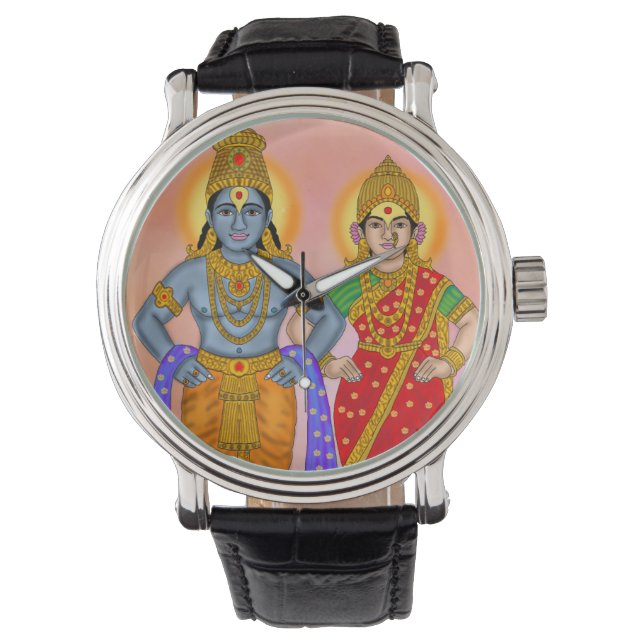 Vitthal Rukmini-Uhr Armbanduhr (Vorderseite)