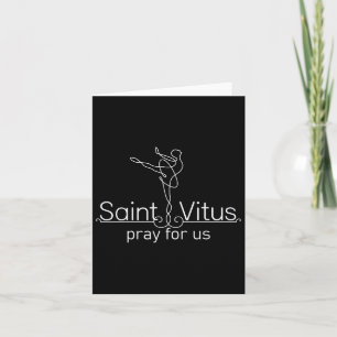 Vitus Catholic Boss Saint Of Dancing Ballet Girl Karte
