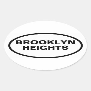 VIUR Brooklyn Heights Ovaler Aufkleber