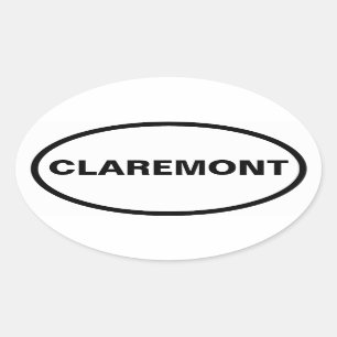 VIUR Claremont Ovaler Aufkleber