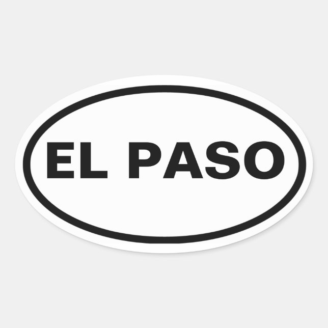 VIUR El Paso Ovaler Aufkleber (Vorderseite)