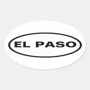 VIUR El Paso Ovaler Aufkleber