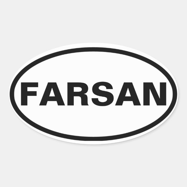 VIUR Farsan Ovaler Aufkleber (Vorderseite)