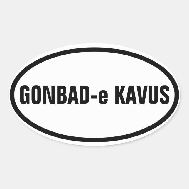 VIUR Gonbad-e Kavus Ovaler Aufkleber (Vorderseite)
