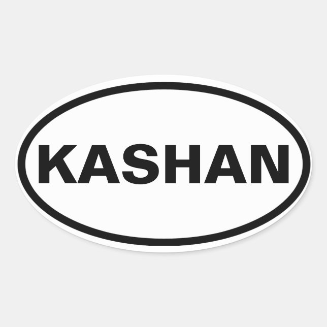 VIUR Kashan Ovaler Aufkleber (Vorderseite)